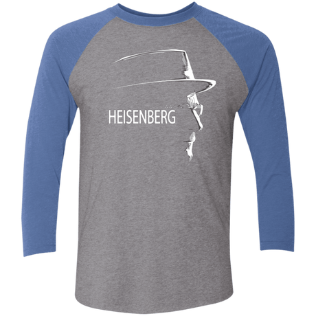 T-Shirts Premium Heather/ Vintage Royal / X-Small HEISENBERG Men's Triblend 3/4 Sleeve