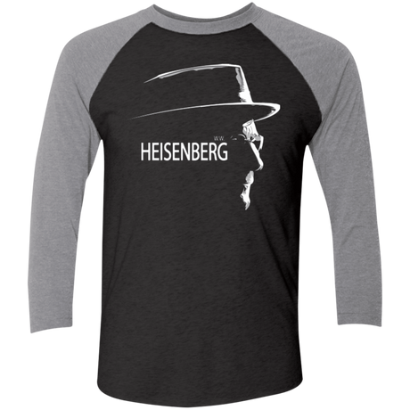 T-Shirts Vintage Black/Premium Heather / X-Small HEISENBERG Men's Triblend 3/4 Sleeve