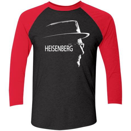 T-Shirts Vintage Black/Vintage Red / X-Small HEISENBERG Men's Triblend 3/4 Sleeve