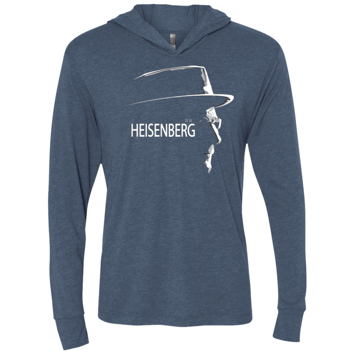 T-Shirts Indigo / X-Small HEISENBERG Triblend Long Sleeve Hoodie Tee