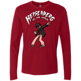 T-Shirts Cardinal / Small Heisenberg vs the World Men's Premium Long Sleeve