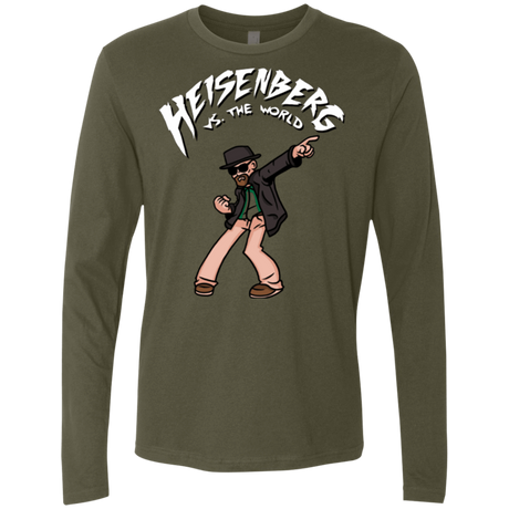 T-Shirts Military Green / Small Heisenberg vs the World Men's Premium Long Sleeve