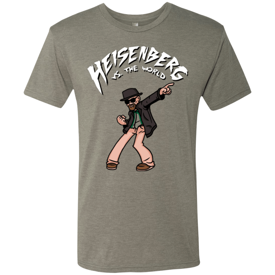 T-Shirts Venetian Grey / Small Heisenberg vs the World Men's Triblend T-Shirt