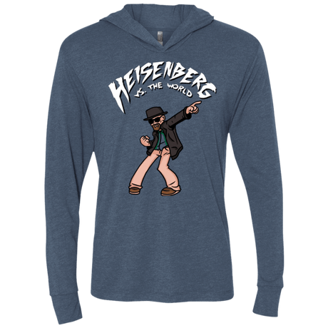 T-Shirts Indigo / X-Small Heisenberg vs the World Triblend Long Sleeve Hoodie Tee