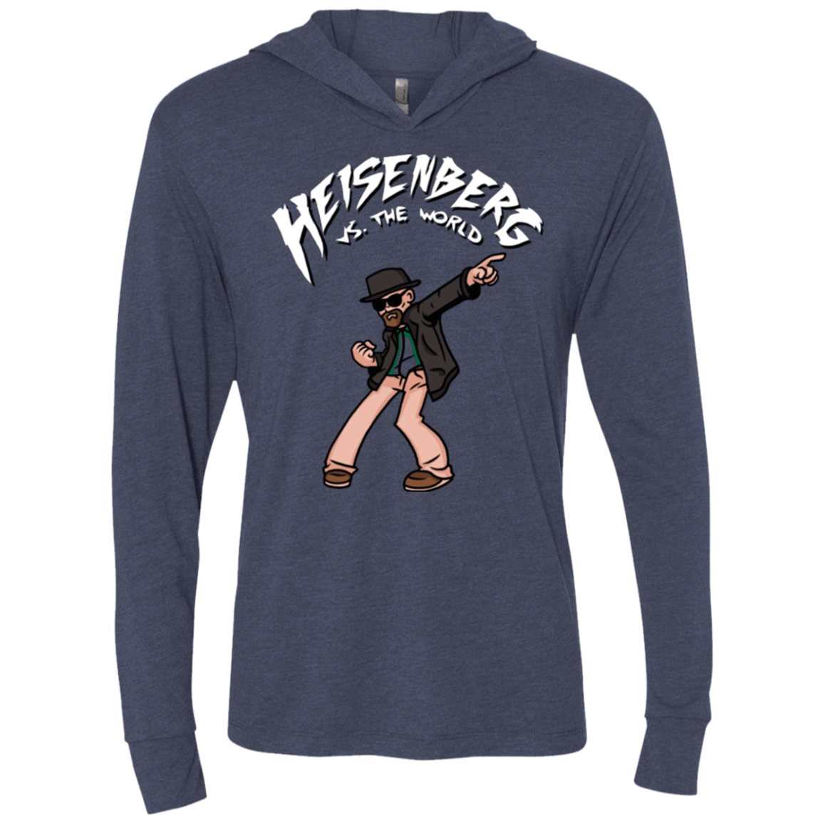 T-Shirts Vintage Navy / X-Small Heisenberg vs the World Triblend Long Sleeve Hoodie Tee