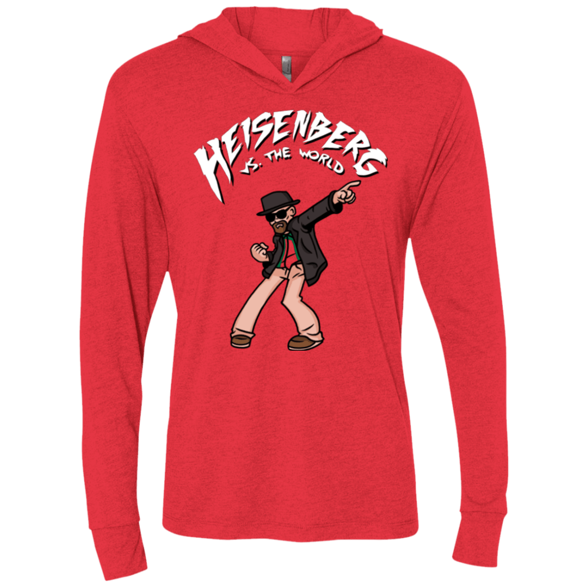 T-Shirts Vintage Red / X-Small Heisenberg vs the World Triblend Long Sleeve Hoodie Tee