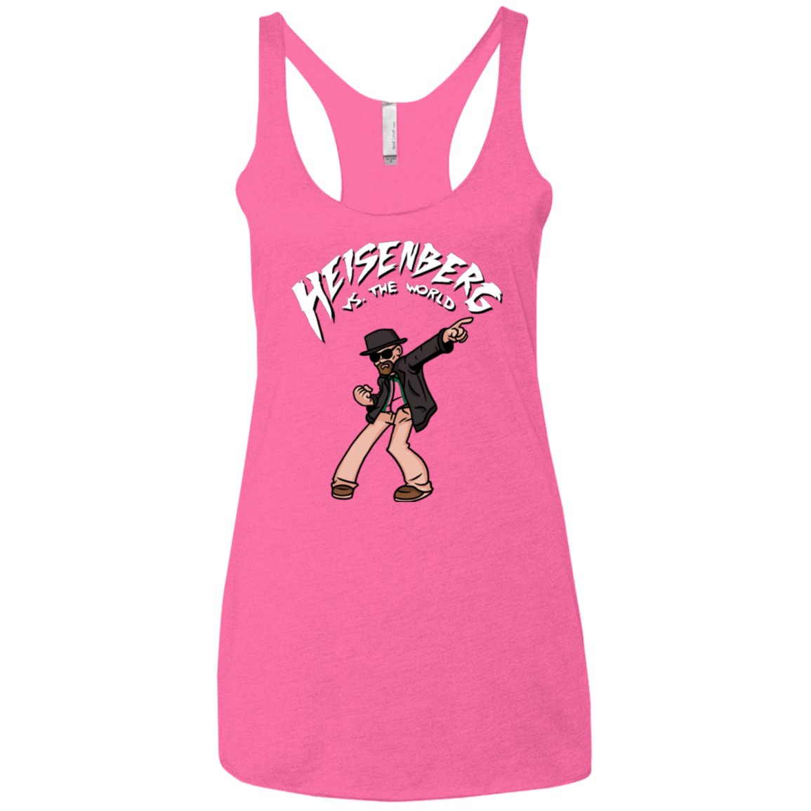 T-Shirts Vintage Pink / X-Small Heisenberg vs the World Women's Triblend Racerback Tank