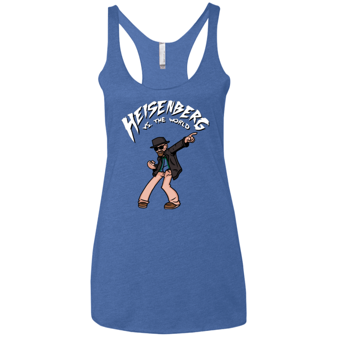 T-Shirts Vintage Royal / X-Small Heisenberg vs the World Women's Triblend Racerback Tank