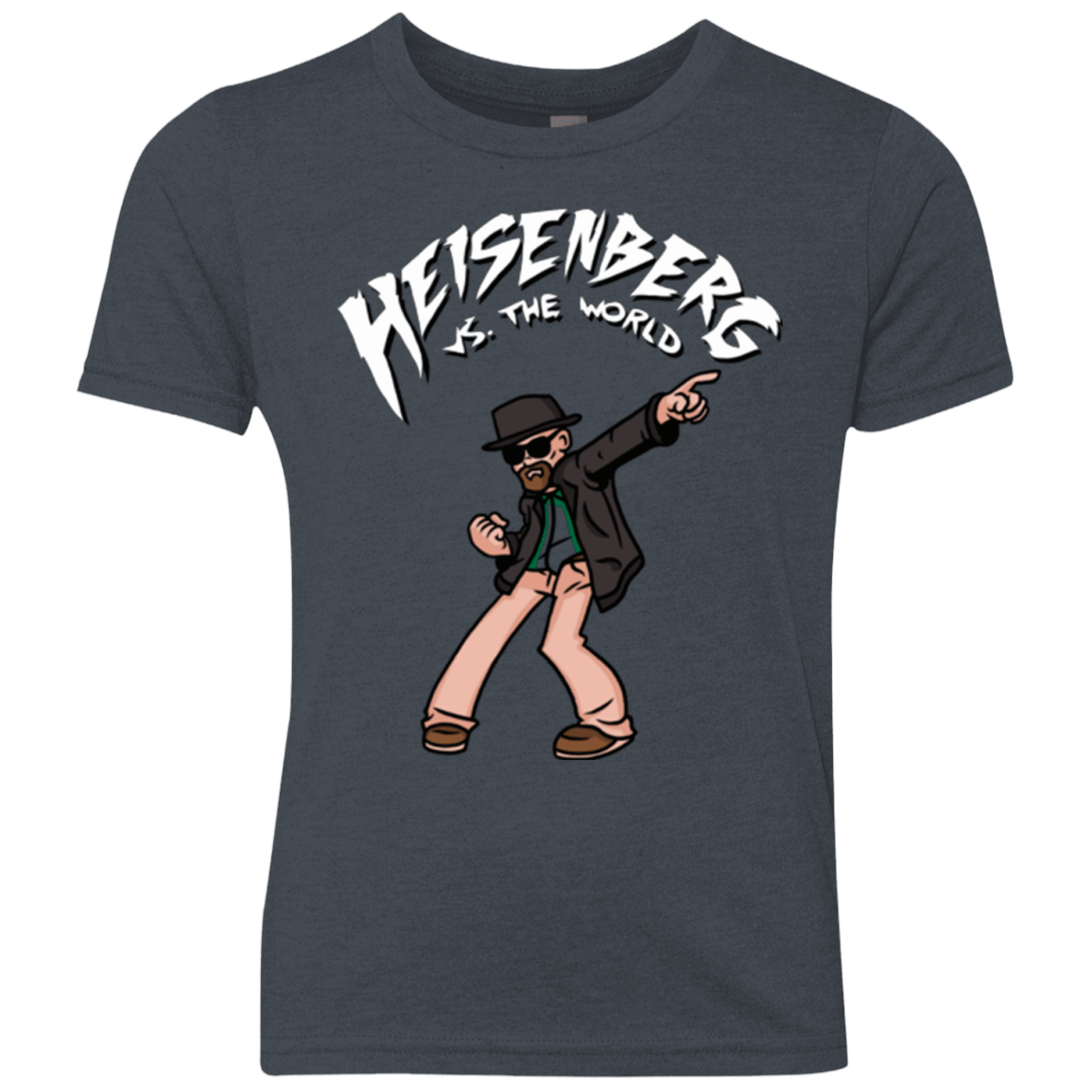 T-Shirts Vintage Navy / YXS Heisenberg vs the World Youth Triblend T-Shirt