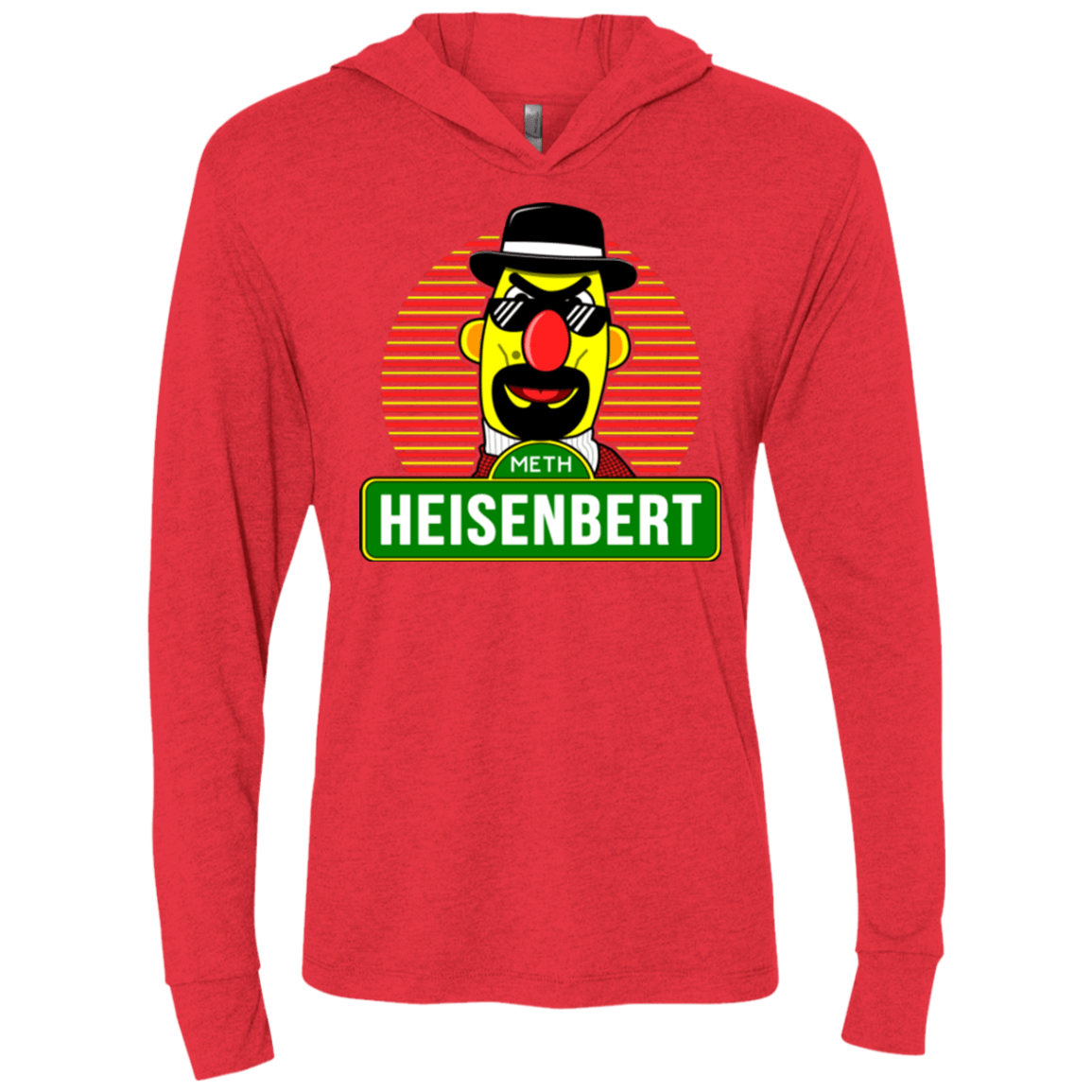 T-Shirts Vintage Red / X-Small Heisenbert Triblend Long Sleeve Hoodie Tee