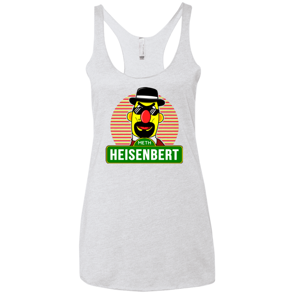 T-Shirts Heather White / X-Small Heisenbert Women's Triblend Racerback Tank
