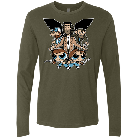 T-Shirts Military Green / Small Hell and Back Boys Men's Premium Long Sleeve