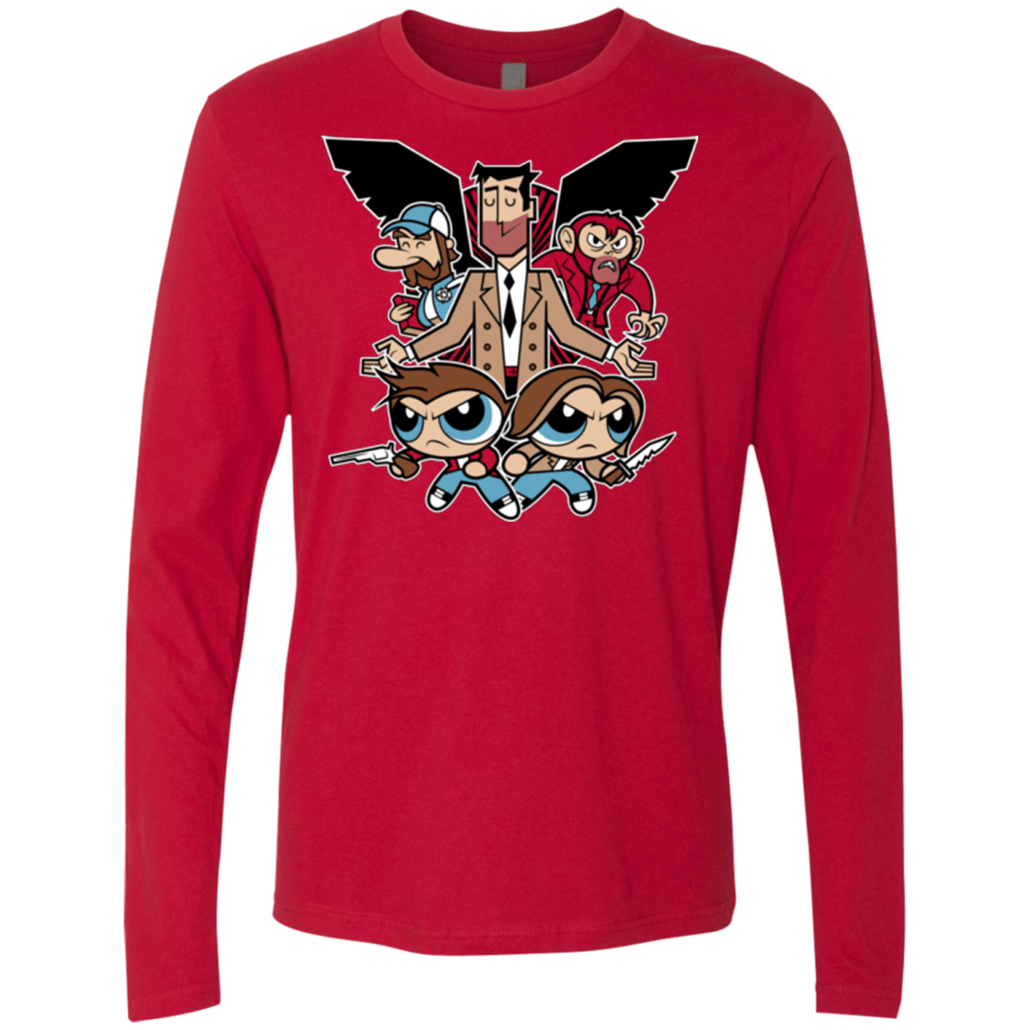 T-Shirts Red / Small Hell and Back Boys Men's Premium Long Sleeve
