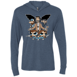 T-Shirts Indigo / X-Small Hell and Back Boys Triblend Long Sleeve Hoodie Tee