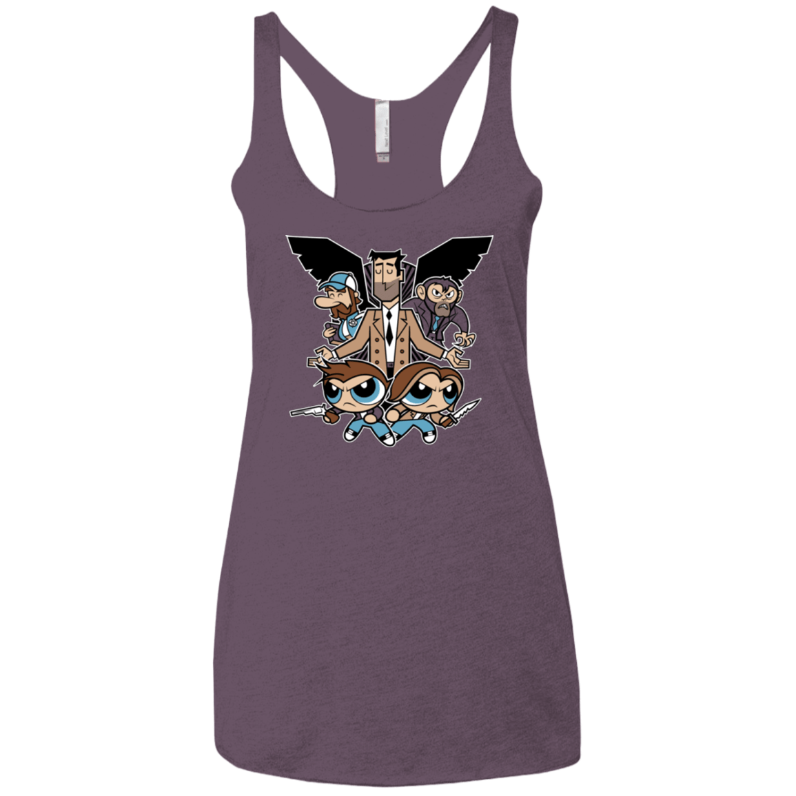 T-Shirts Vintage Purple / X-Small Hell and Back Boys Women's Triblend Racerback Tank