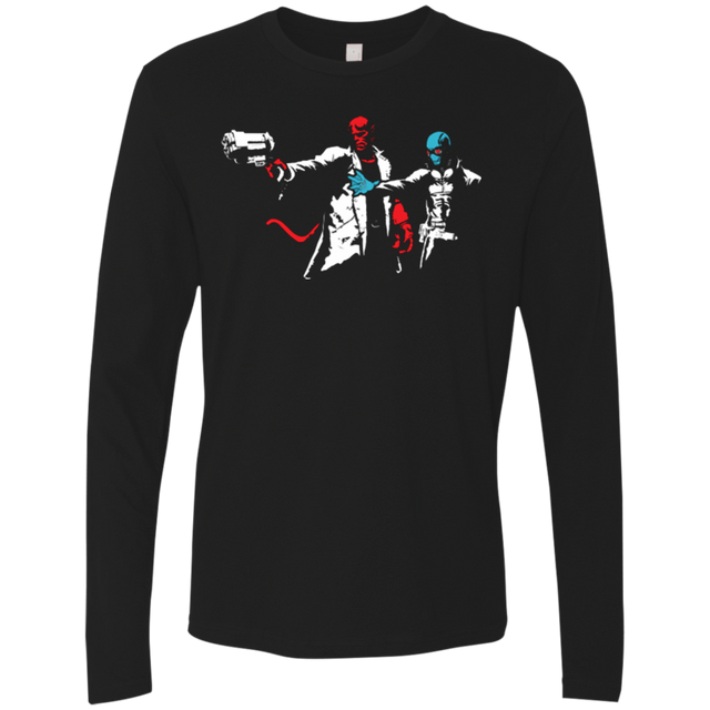 T-Shirts Black / Small Hell Fiction Men's Premium Long Sleeve