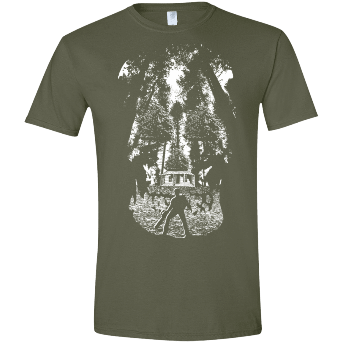 T-Shirts Military Green / S Hell On Earth Men's Semi-Fitted Softstyle