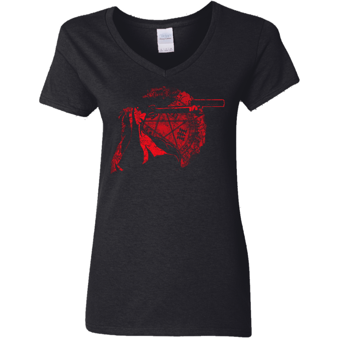 T-Shirts Black / S Hell Singer Women's V-Neck T-Shirt