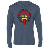 T-Shirts Indigo / X-Small Hell Yeah Triblend Long Sleeve Hoodie Tee