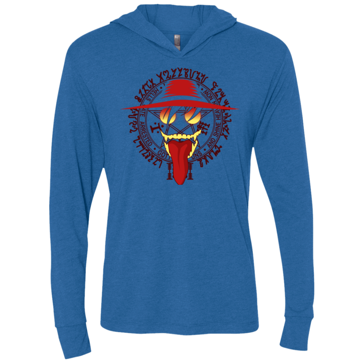 T-Shirts Vintage Royal / X-Small Hell Yeah Triblend Long Sleeve Hoodie Tee