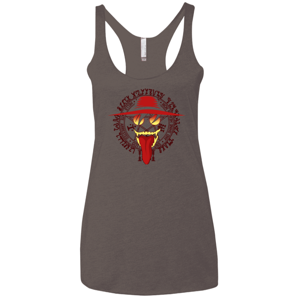 T-Shirts Macchiato / X-Small Hell Yeah Women's Triblend Racerback Tank