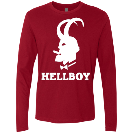 T-Shirts Cardinal / Small Hellboy Men's Premium Long Sleeve
