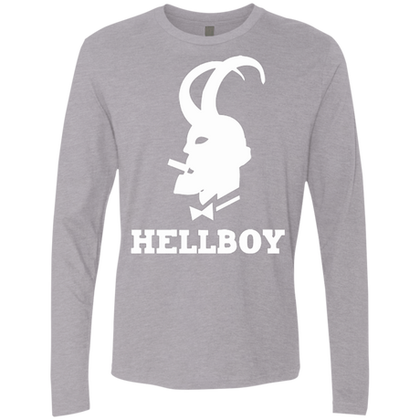 T-Shirts Heather Grey / Small Hellboy Men's Premium Long Sleeve