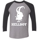 T-Shirts Premium Heather/ Vintage Black / X-Small Hellboy Men's Triblend 3/4 Sleeve