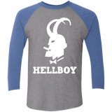 T-Shirts Premium Heather/ Vintage Royal / X-Small Hellboy Men's Triblend 3/4 Sleeve