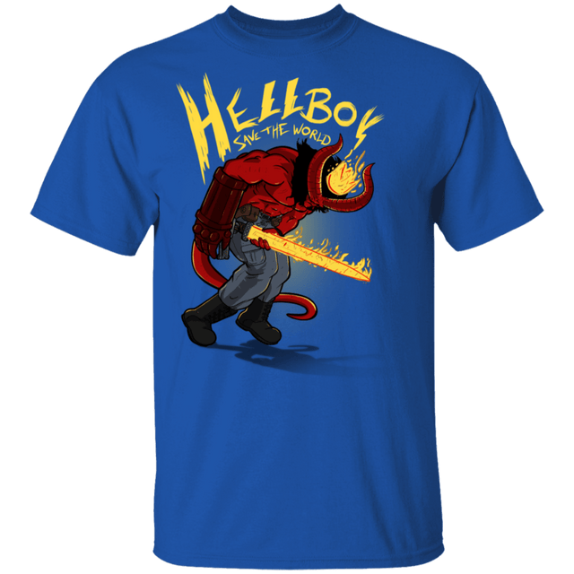 T-Shirts Royal / S Hellboy Save The World T-Shirt