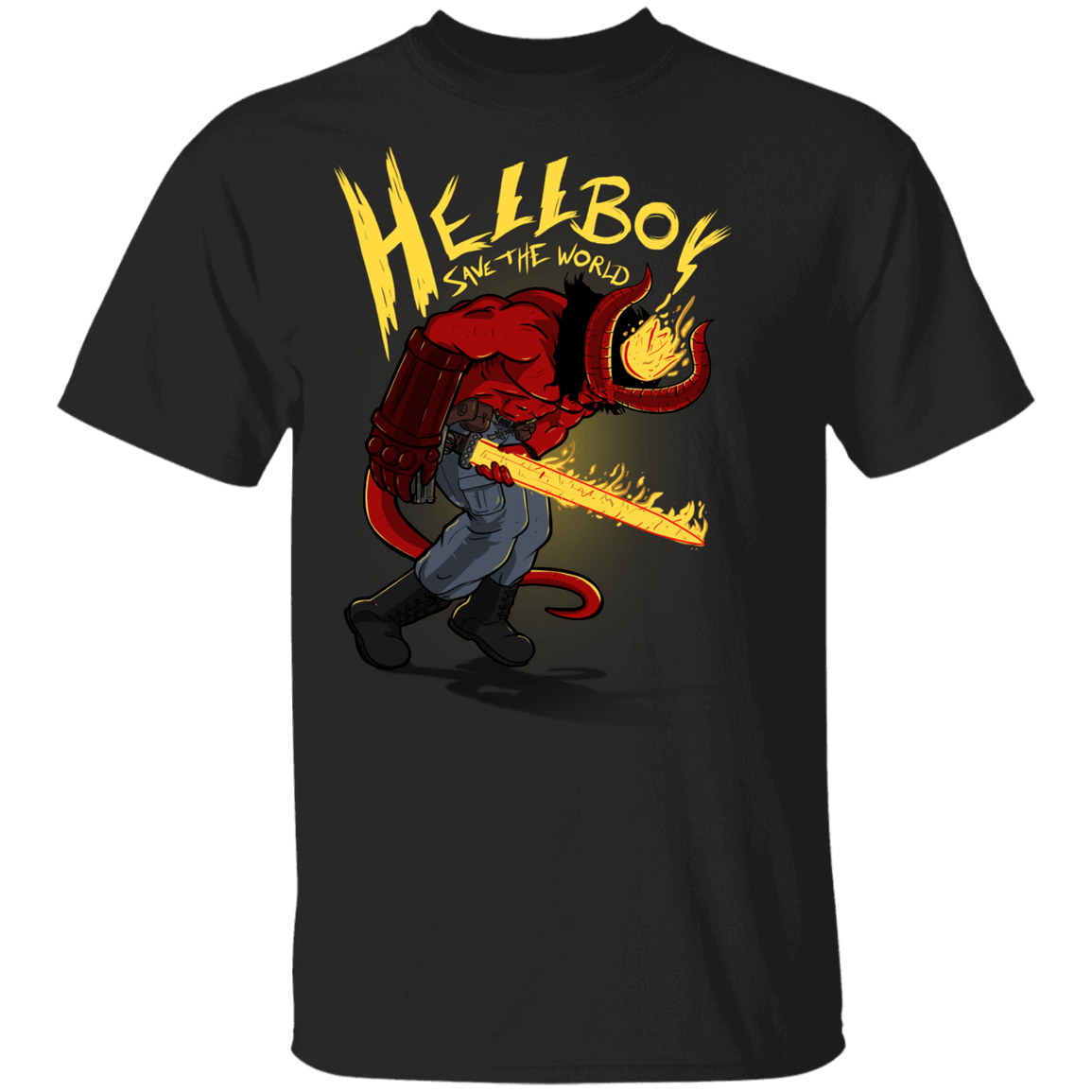 T-Shirts Black / YXS Hellboy Save The World Youth T-Shirt