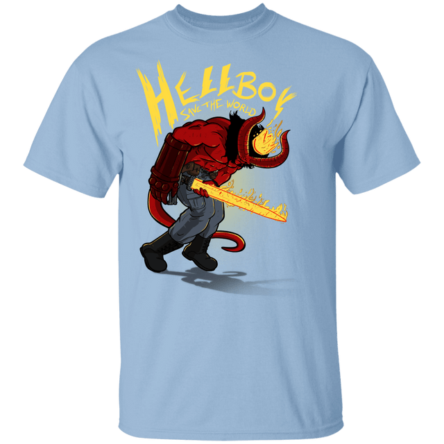 T-Shirts Light Blue / YXS Hellboy Save The World Youth T-Shirt
