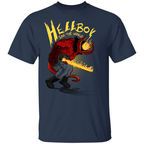 T-Shirts Navy / YXS Hellboy Save The World Youth T-Shirt