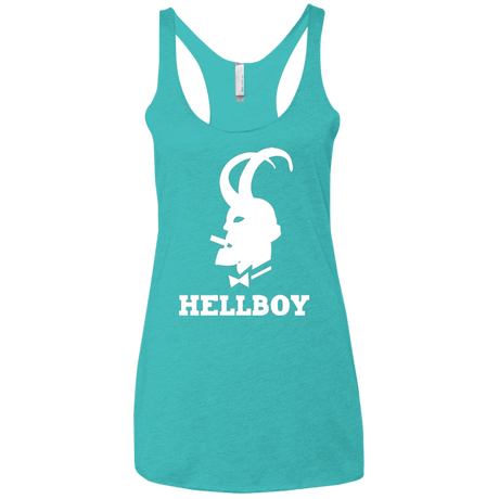 T-Shirts Tahiti Blue / X-Small Hellboy Women's Triblend Racerback Tank
