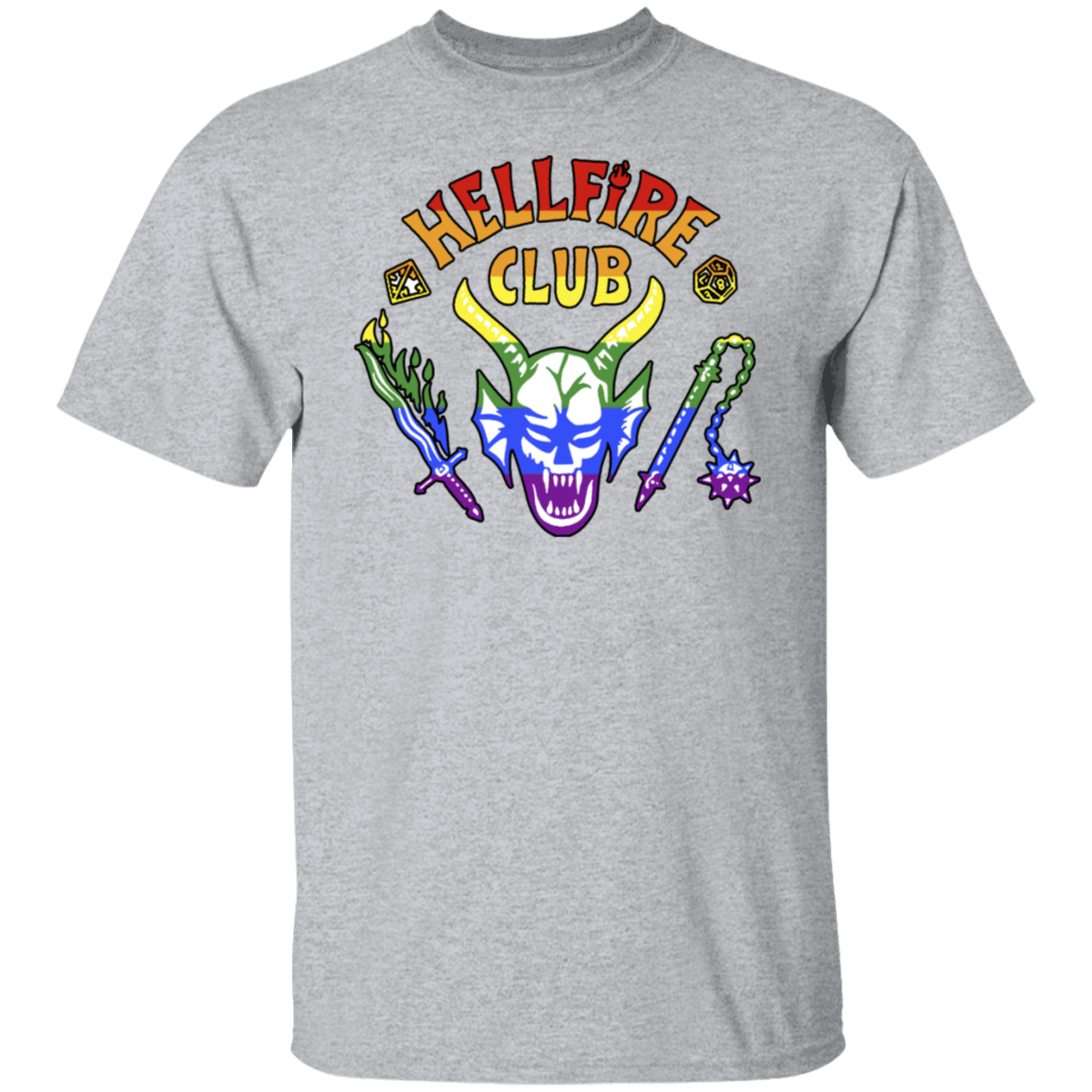 T-Shirts Sport Grey / S Hellfire Pride Club T-Shirt