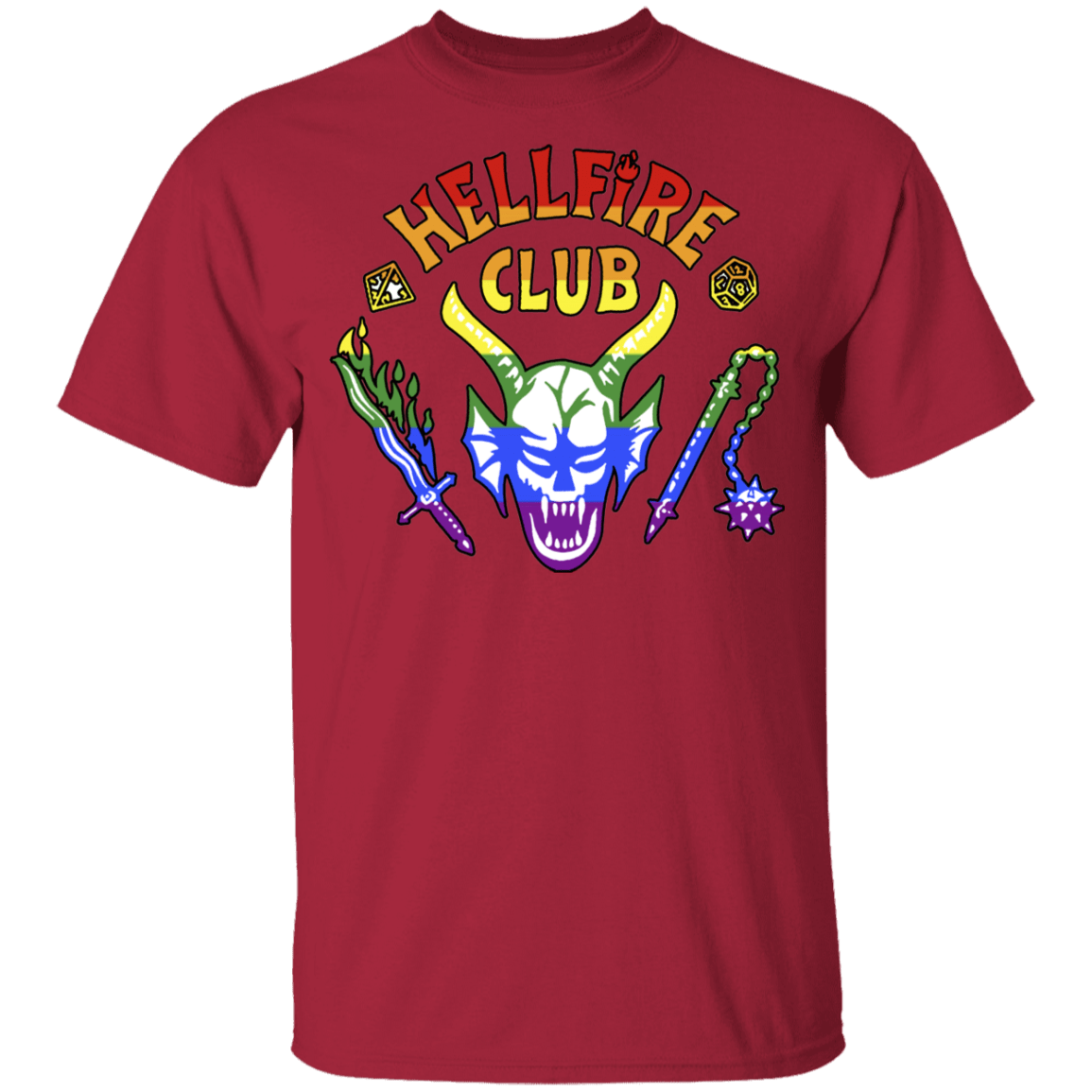 T-Shirts Cardinal / YXS Hellfire Pride Club Youth T-Shirt