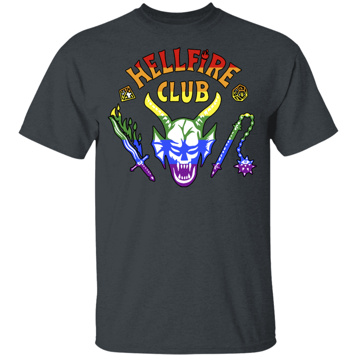 T-Shirts Dark Heather / YXS Hellfire Pride Club Youth T-Shirt