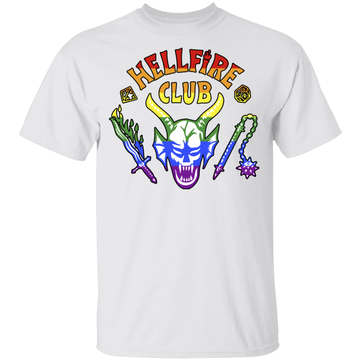 T-Shirts White / YXS Hellfire Pride Club Youth T-Shirt