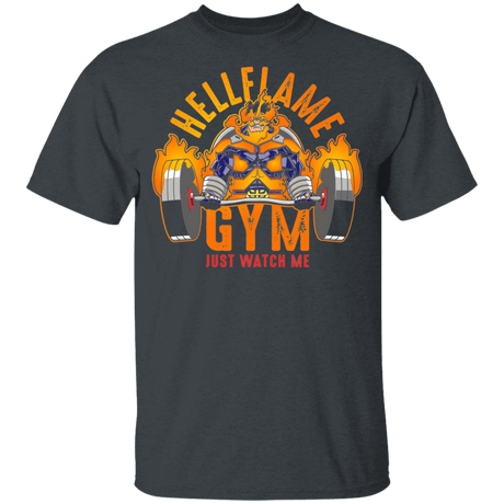 T-Shirts Dark Heather / YXS Hellflame Gym Youth T-Shirt