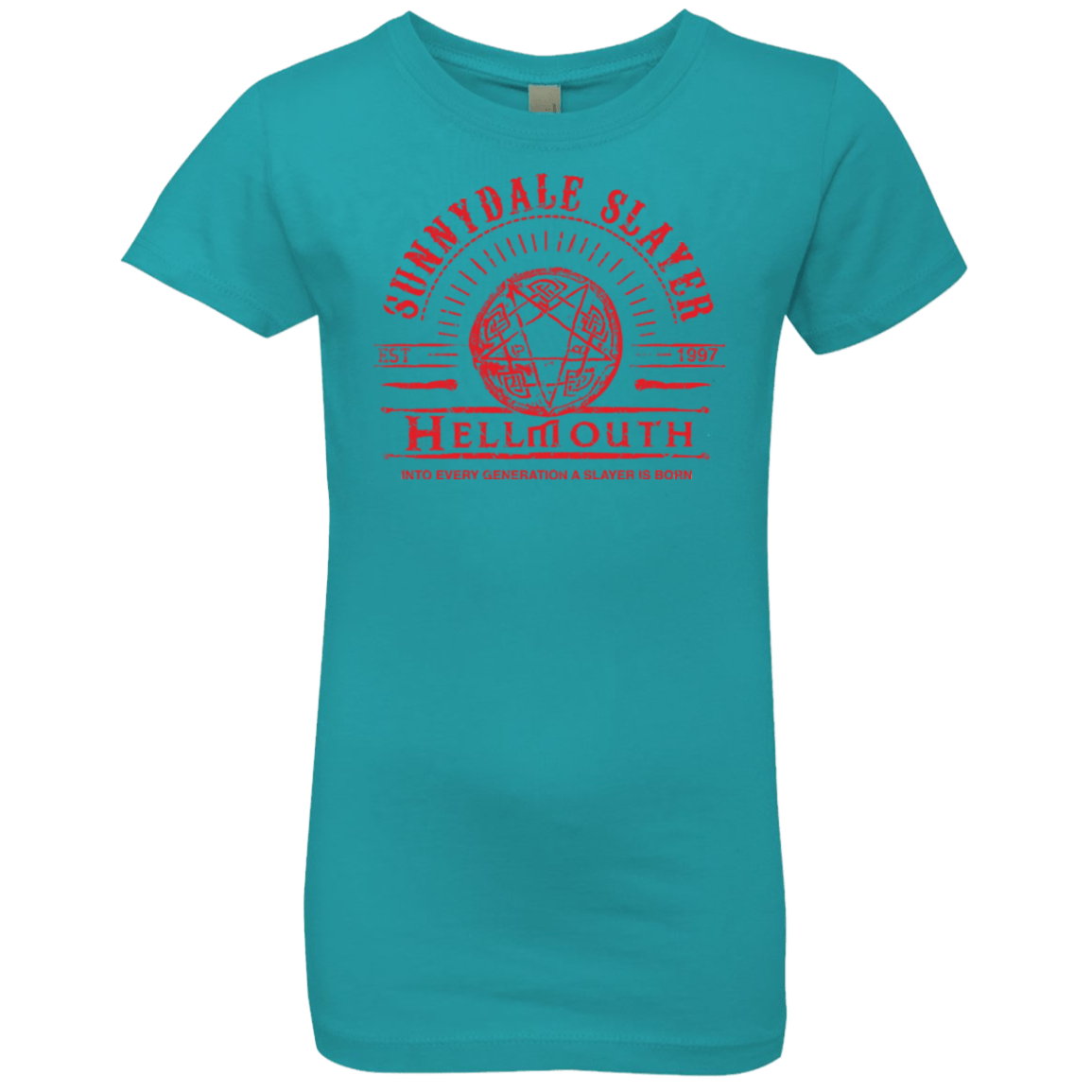 T-Shirts Tahiti Blue / YXS Hellmouth Girls Premium T-Shirt