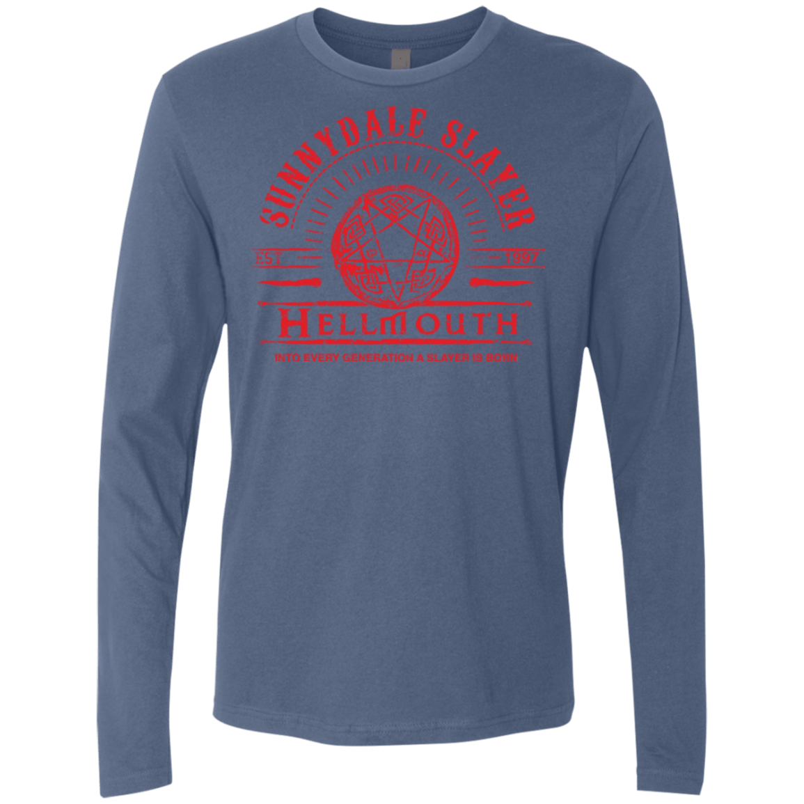 T-Shirts Indigo / Small Hellmouth Men's Premium Long Sleeve