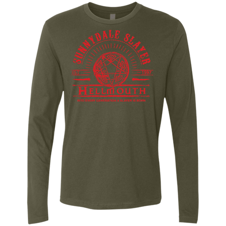 T-Shirts Military Green / Small Hellmouth Men's Premium Long Sleeve