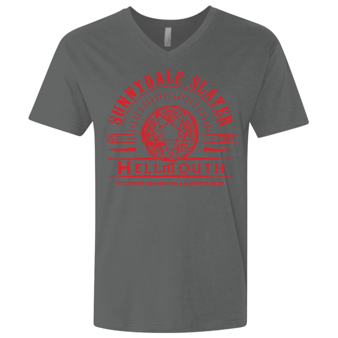 T-Shirts Heavy Metal / X-Small Hellmouth Men's Premium V-Neck