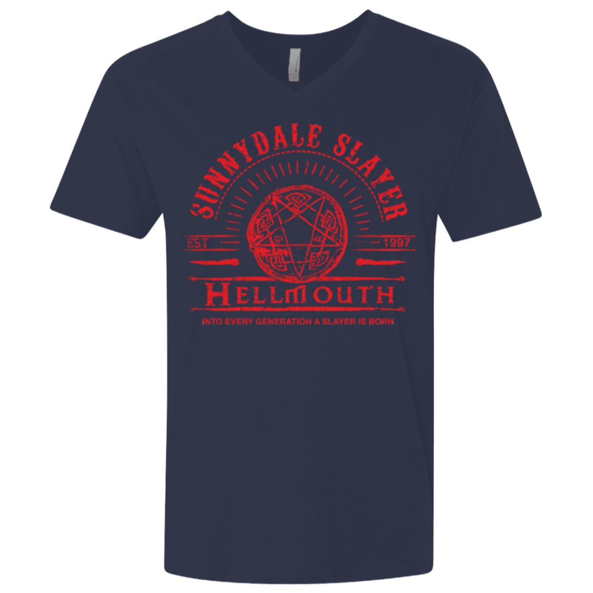 T-Shirts Midnight Navy / X-Small Hellmouth Men's Premium V-Neck