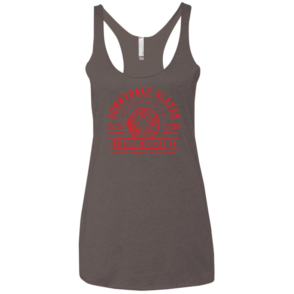 T-Shirts Macchiato / X-Small Hellmouth Women's Triblend Racerback Tank