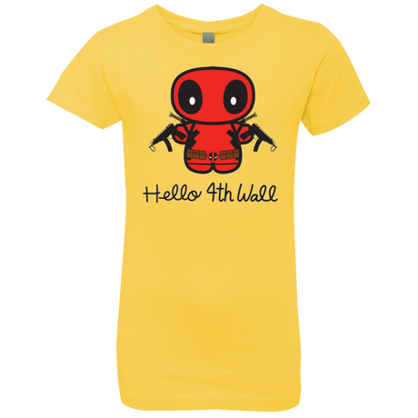 T-Shirts Vibrant Yellow / YXS Hello 4th Wall Girls Premium T-Shirt