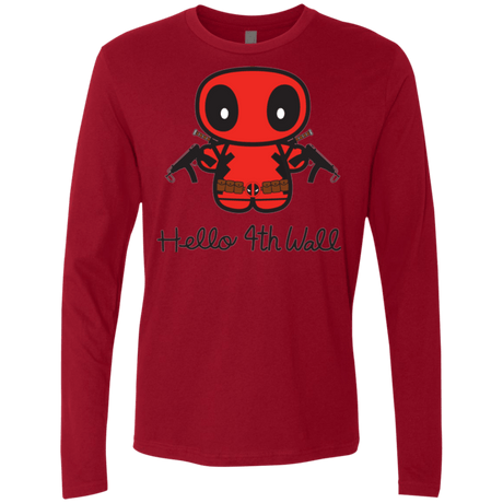 T-Shirts Cardinal / Small Hello 4th Wall Men's Premium Long Sleeve