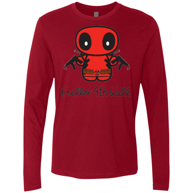T-Shirts Cardinal / Small Hello 4th Wall Men's Premium Long Sleeve