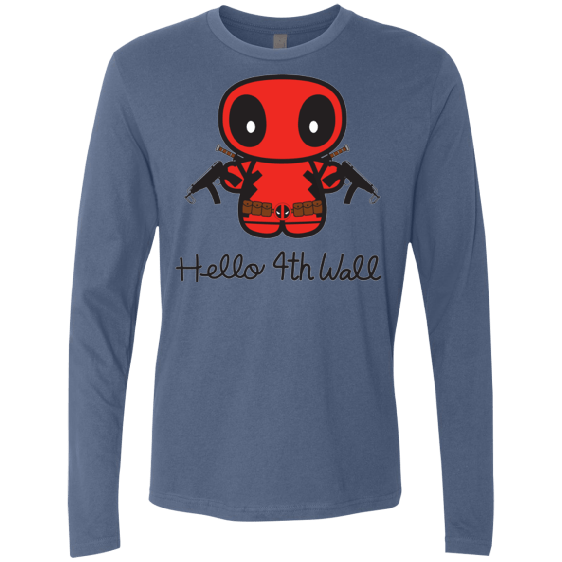 T-Shirts Indigo / Small Hello 4th Wall Men's Premium Long Sleeve