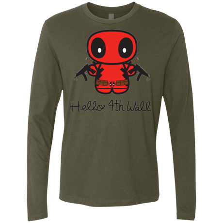 T-Shirts Military Green / Small Hello 4th Wall Men's Premium Long Sleeve